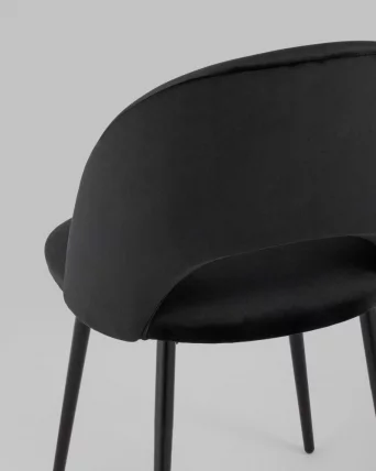 Стул Меган велюр Черный_5