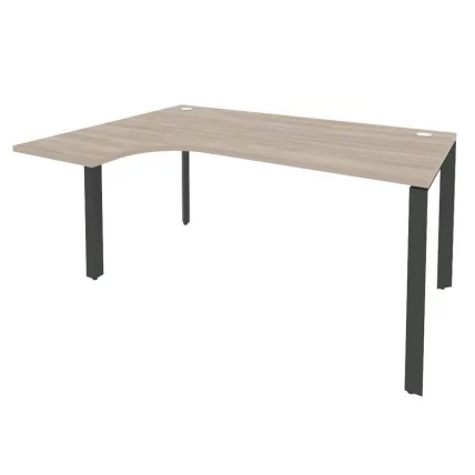 Стол эргономичный левый на П-образном м/к ONIX O.MP-SA-4L Дуб Аттик/Антрацит_0