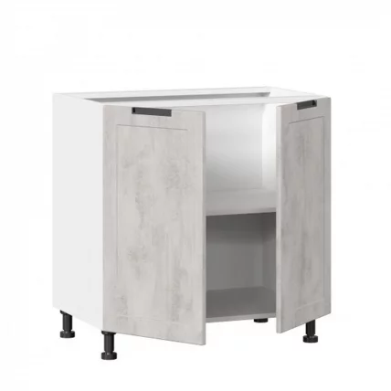 Тумба кухонная 800 Джамис ЛД 296.060.000.006 Белый Белый камень_1