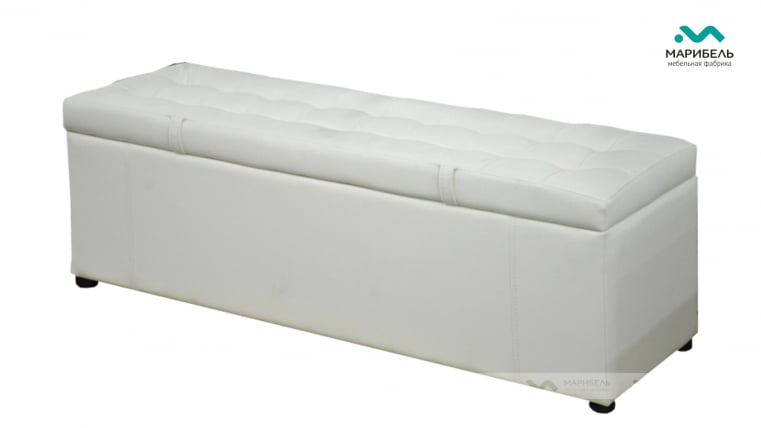 Пуфик «Дуэт» 1200 мм Кожа Terra 100_0