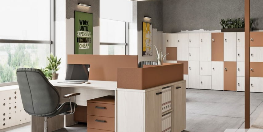 Комплект дверей средних (2 шт.) LEMO L-018 Кашемир_1