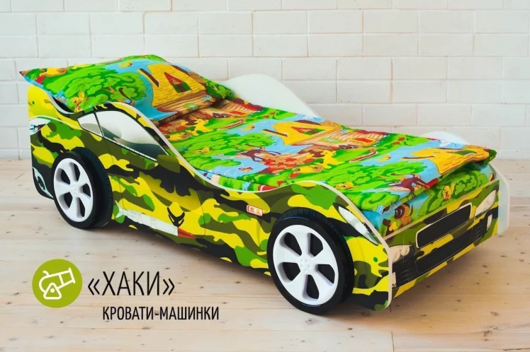 Кровать-машинка Хаки_1