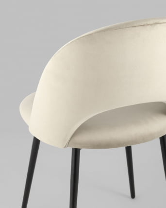 Стул Меган велюр Бежевый_6
