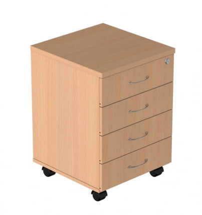 Тумба подкатная с замком Р.Т-4 ЗЦ Бук Бавария_0