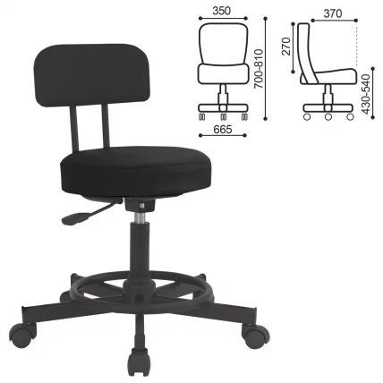 Кресло BRABIX РС12 Черный_0