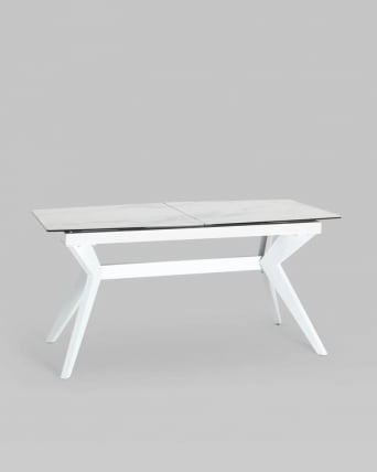 Стол обеденный Аркада раскладной 160-210x90 Керамика светлая_0