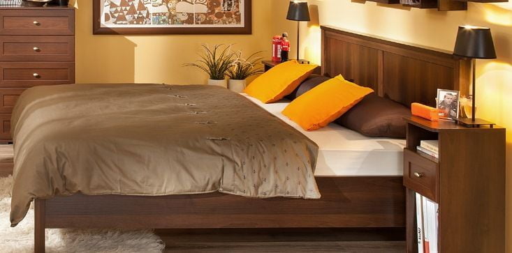 Кровать (1600) Sherlock 42 Орех шоколадный (спальня)_3