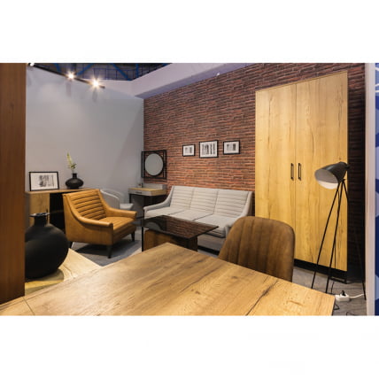 Шкаф двухстворчатый Лофт без зеркал Дуб Натур / Loft_8