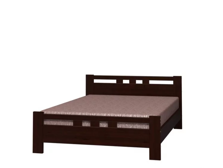 Кровать из массива Вероника 2 200х160 Орех темный_0