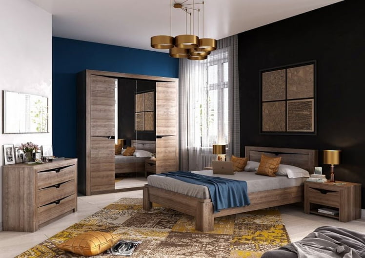 Шкаф с раздвижными дверями Соренто 16 Дуб Стирлинг_3