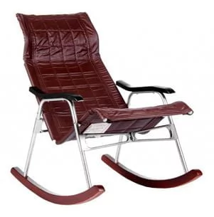 Кресло-качалка складное Белтех Коричневый кожзаменитель_0