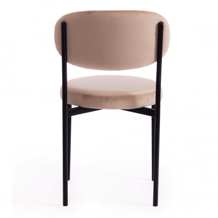 Стул REVO (mod. 7033) ткань/металл, 47х54х82 см, высота до сиденья 47 см, бежевый barkhat 5/черный_3