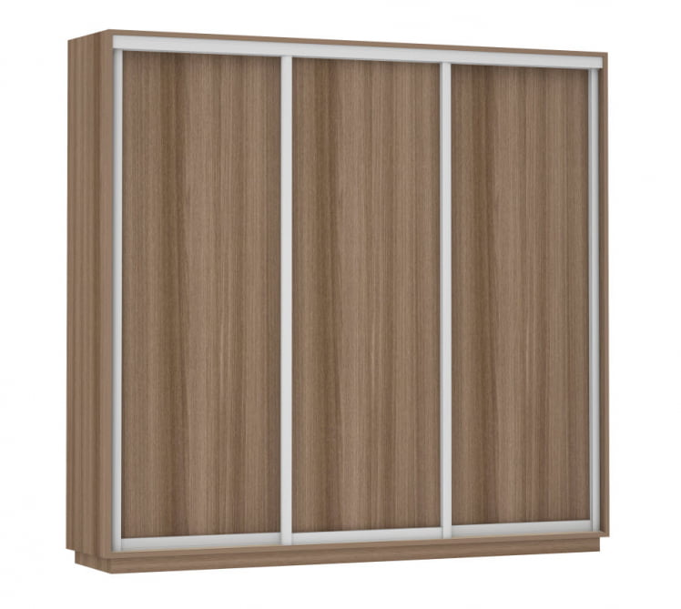 Шкаф-купе трехдверный Экспресс Трио Элемент 2400х2200h Ясень шимо тёмный_0