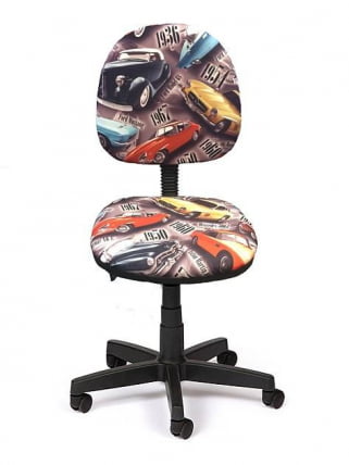 Детское компьютерное кресло LB-C04 [Машинки (синий)]_0