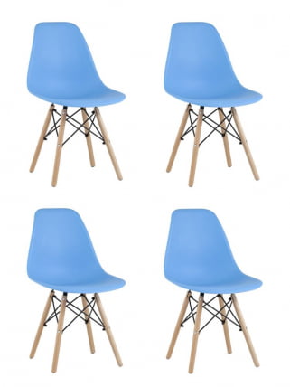 Стул Eames Style DSW голубой 4 шт. комплект (разборный каркас)_0