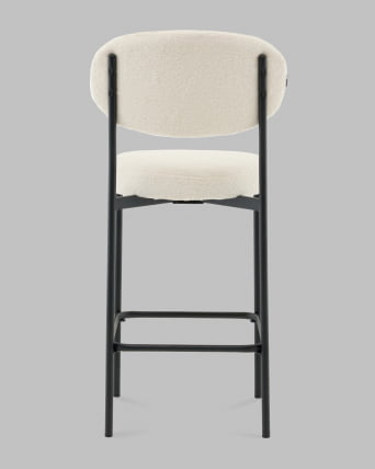 Стул полубарный Бриф DD ПБ букле молочный_4