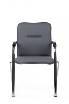 Стул Самба с деревянными подлокотниками SMB-02H Хром гальв. Серый_7