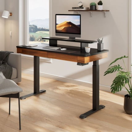 Стол для компьютера c электрической регулировкой по высоте и 2 ящиками EUREKA ERK-ED-I55-WN_9