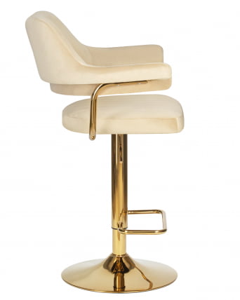 Стул барный DOBRIN CHARLY GOLD (бежевый велюр (MJ9-10))_2