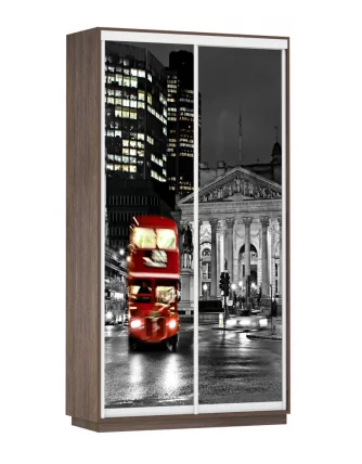 Шкаф-купе двухдверный Экспресс Хит Лондон/Венге_0