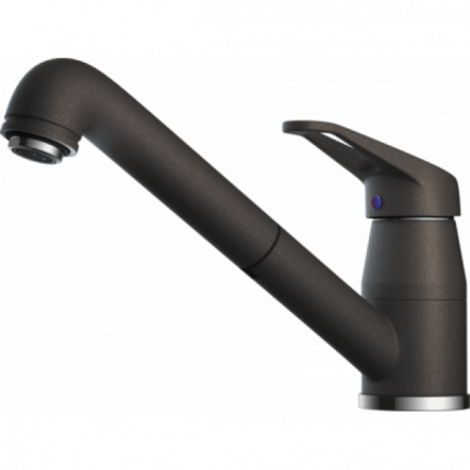 Смеситель Omoikiri Tateyama-S-Dc/Латунь/Гранит/Темный Шоколад_0