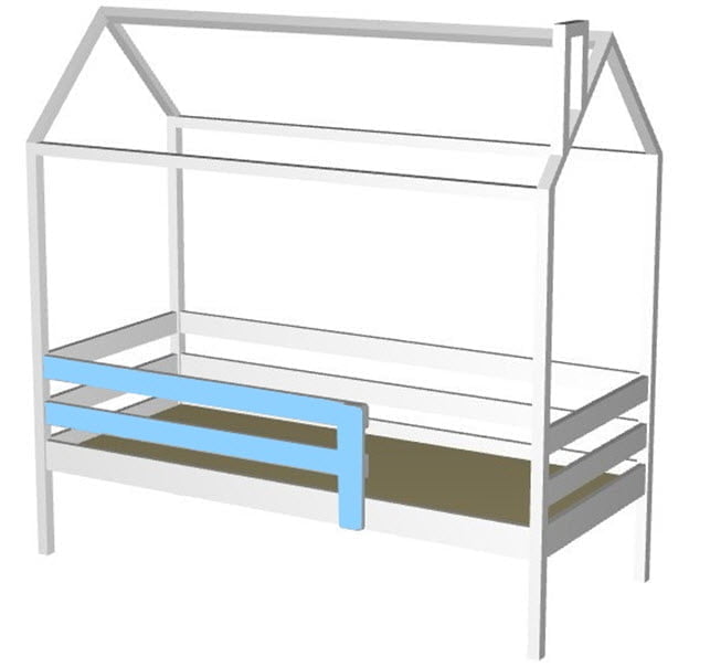 Кровать-домик RooRoom кд-33 Белый_2