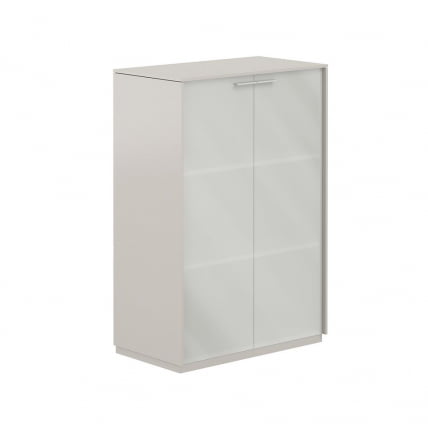 Шкаф средний со стеклом Atlas NZ-0335.GS.GLM Серый камень_0