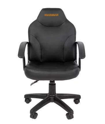 Офисное кресло для оператора CHAIRMAN 210 экокожа Черный с логотипом_1
