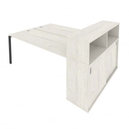 Рабочая станция с опорным шкафом-купе Metal System Б.РС-СШК-2.5 Наварра/Антрацит_0