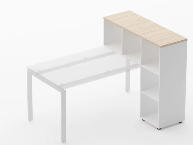Стеллаж к столу Deka 9.08.12 Туя/Белый_1