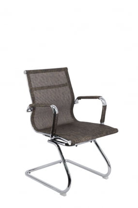 Кресло для посетителей Opera CF сетка Коричневый_1