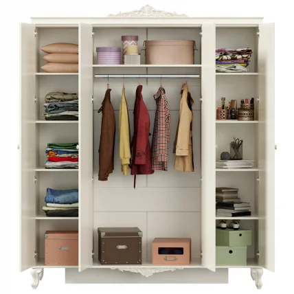 Комплект мебели для спальни Луиза №1 Алебастр Шампань_3