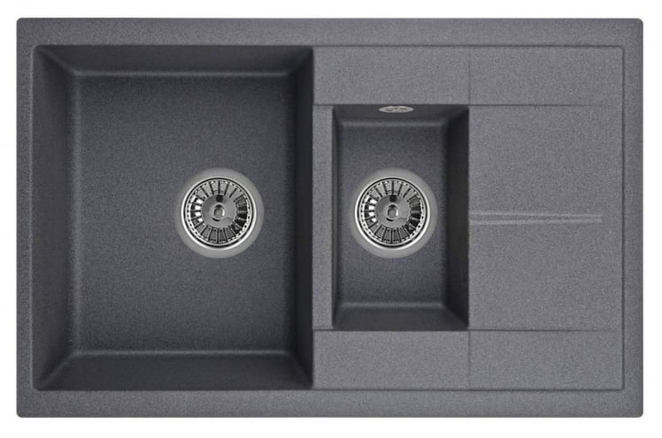 Кухонная мойка GRANULA 7802 Графит_0