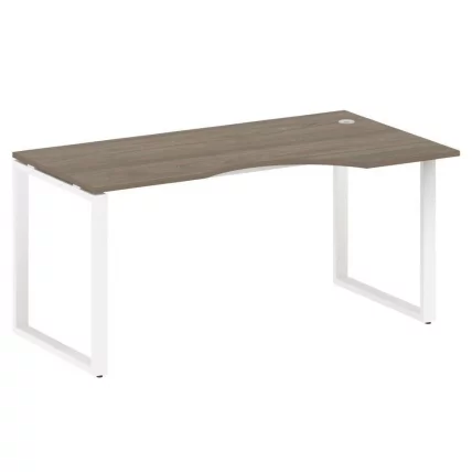 Стол криволинейный правый на О-образном м/к METAL SYSTEM БО.СА-1 Пр Вяз/Белый_0