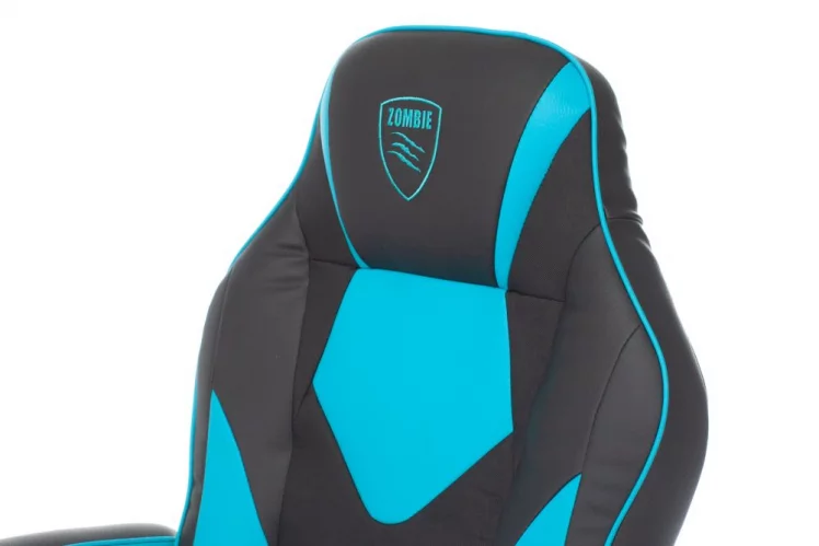 Геймерское кресло Zombie GAME 17 Черный-синий_9