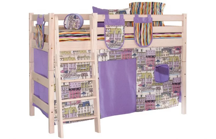 Шторы на полувысокую кровать Соня (эдна полоса/песко сиреневый)_0