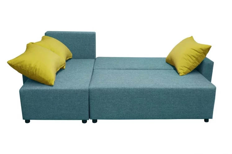 Угловой диван Sherry (3 категория) с механизмом подъема оттоманки Балтик Азуре Эппл_3