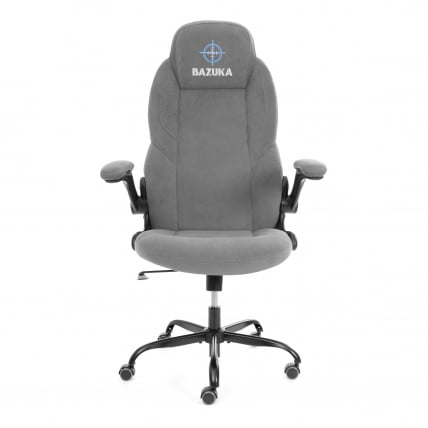 Кресло геймерское BAZUKA metalBL велюр, серый, 29_4