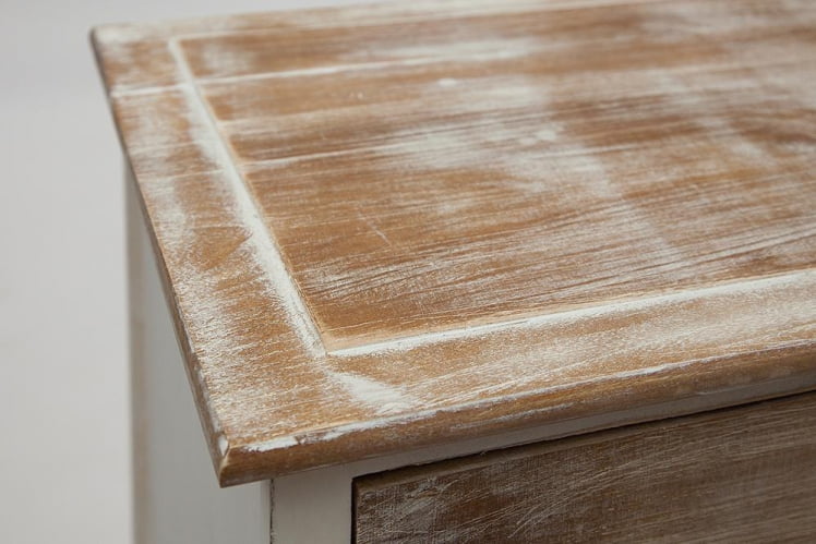 Комод с 4 ящиками Secret De Maison ISLAND ( mod. HX16-008NS ) Слоновая кость/коричневый_7