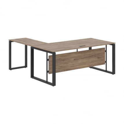 Стол с боковой приставкой ENIO ECT 1819 Кария Пальмира/Антрацит_0