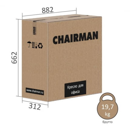 Кресло руководителя Chairman 702 ЭКО Коричневый_6