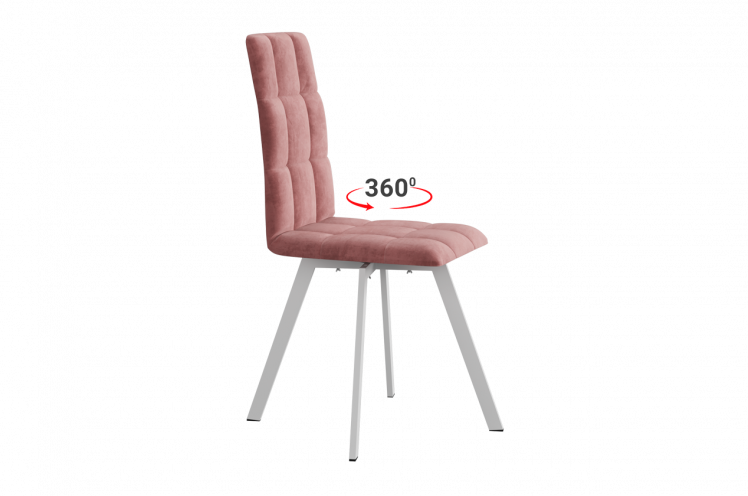 Стул Турин 2 Т2П (вереск (велюр)/белый)_1