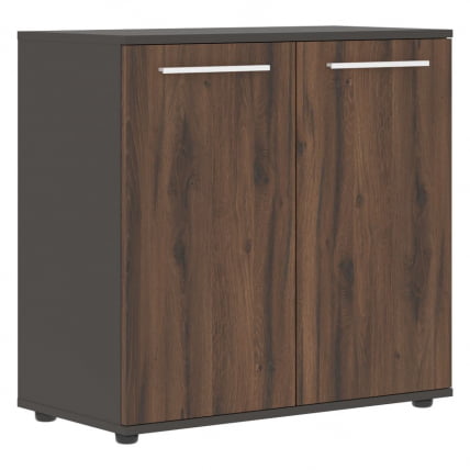 Шкаф с глухими малыми дверьми ЕДИС ЕЛCС 85.1 Дуб Денвер темный Белый Мокко / EDIS ELCS_0