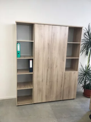 Шкаф для документов узкий Р.У-1П Дуб Кронберг_3