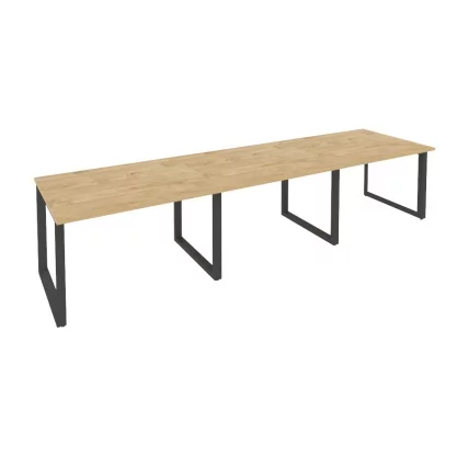 Стол переговорный (3 столешницы) ONIX O.MO-PRG-3.2 Тиквуд Светлый/Антрацит_0