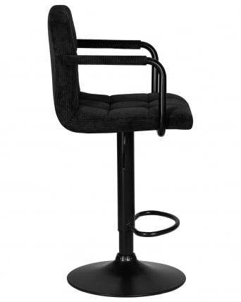 Стул барный DOBRIN KRUGER ARM BLACK (черный вельвет (LAR-E2041-52))_2