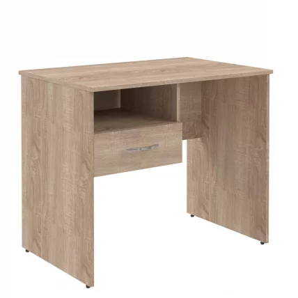 Стол письменный (S-900) L с левой подвесной тумбой Дуб Сонома Светлый_0