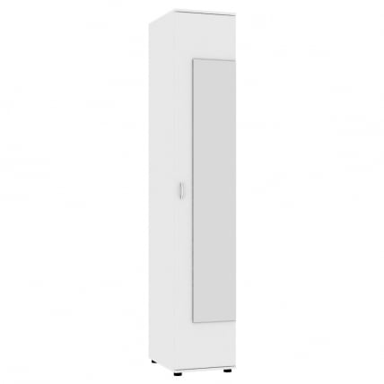 Шкаф распашный Алиса (H2_M) 2230х400х540 ручка скоба 96мм (Белый)_0