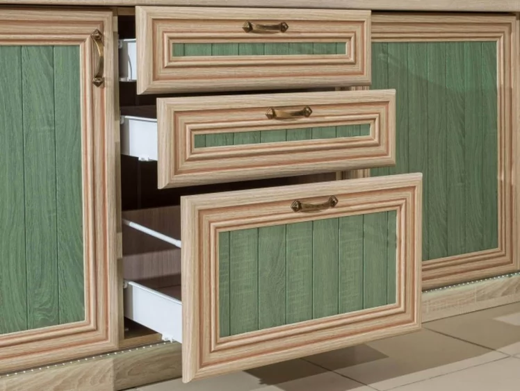 Тумба кухонная 600 с 3 ящиками (4) Кантри ЛД 235.071.000 Сономе эйч светлая_1