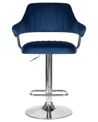 Стул барный ДОБРИН CХАРЛЙ (синий велюр (МДЖ9-117)) 2 шт / DOBRIN CHARLY (MJ9-117))_6